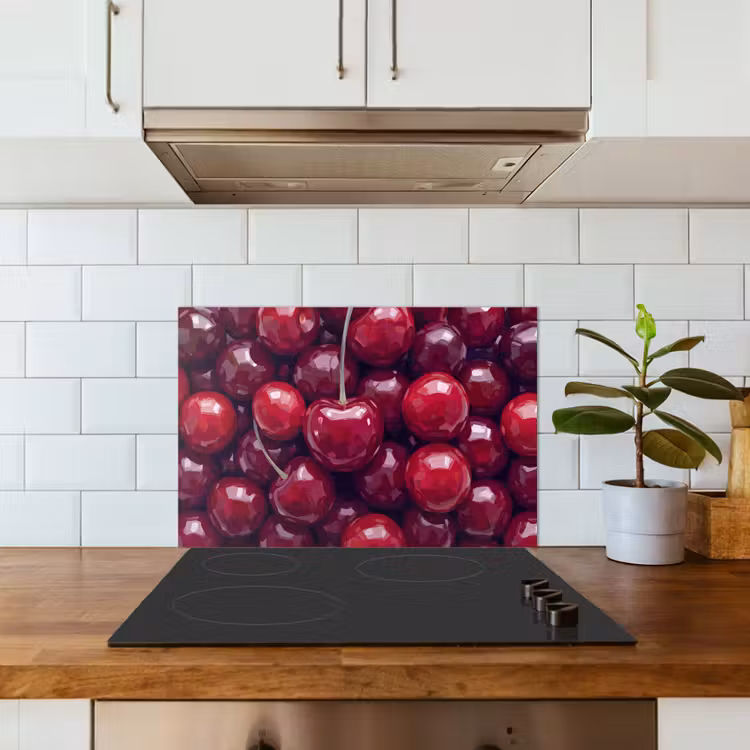 Spatscherm keuken - Fruit - Kersen - Eten - Modern - Rood — 6