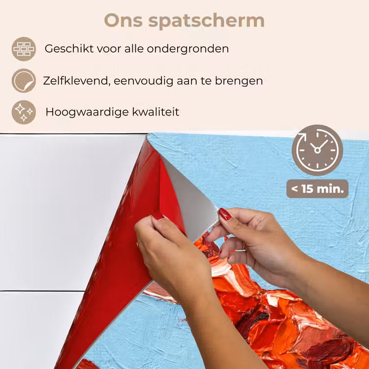 Spatscherm keuken - Krab - Zee - Dieren - Abstract - Rood — 4