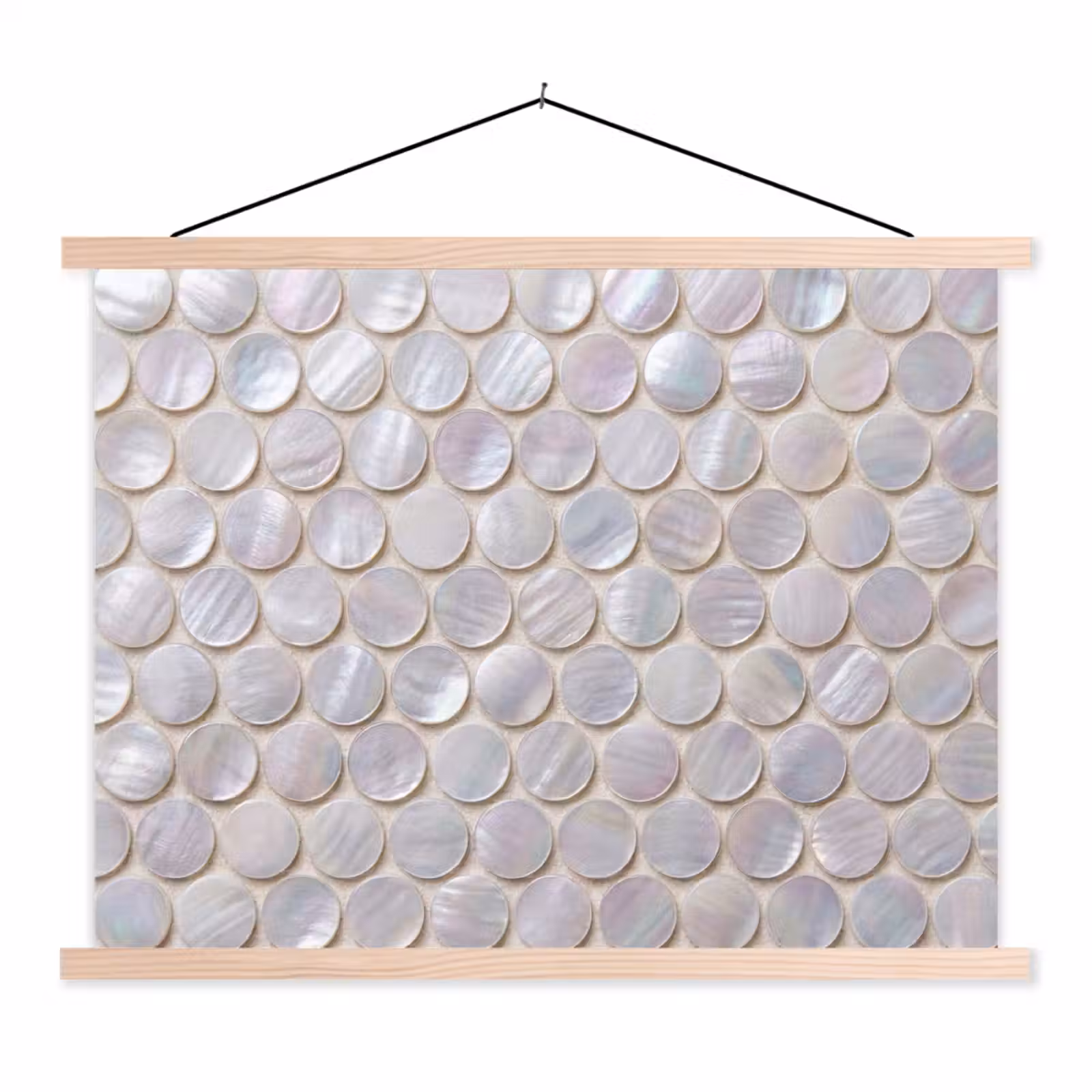 Schoolplaat - Patroon - Cirkels - Abstract - Modern - Wit — 1