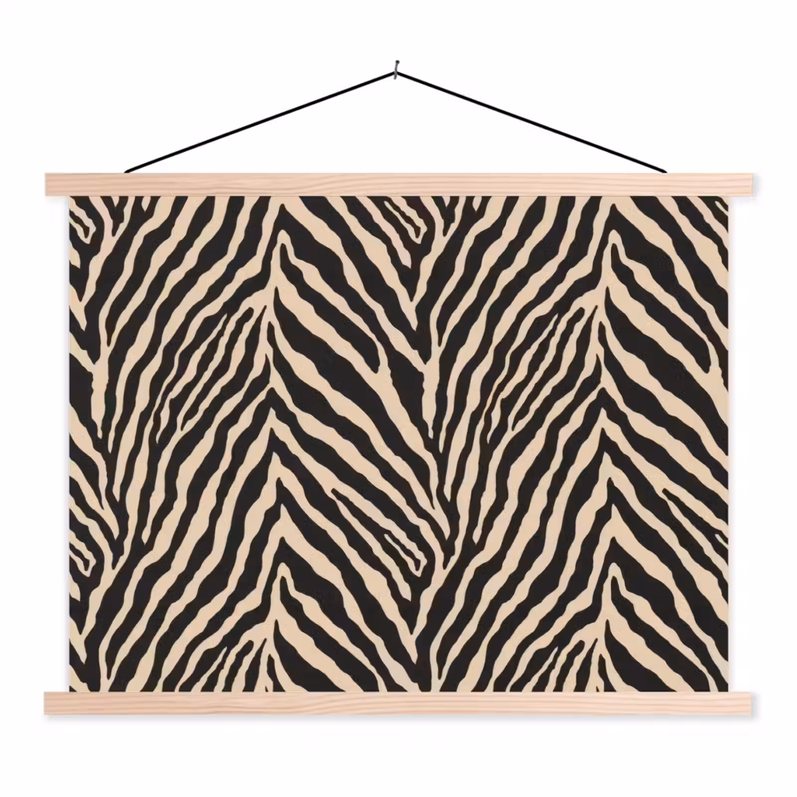 Schoolplaat - Zebra - Klassiek - Zwart — 1