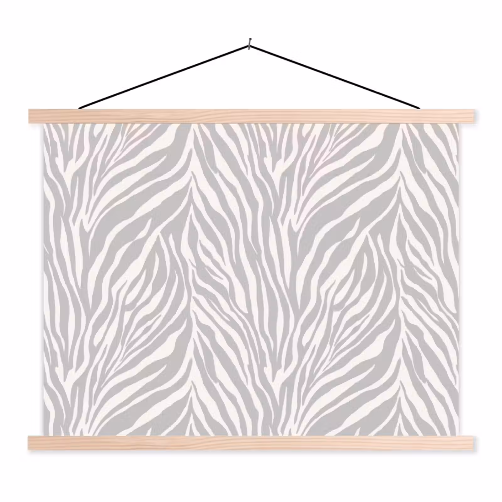 Schoolplaat - Zebra - Motief - Grijs — 1