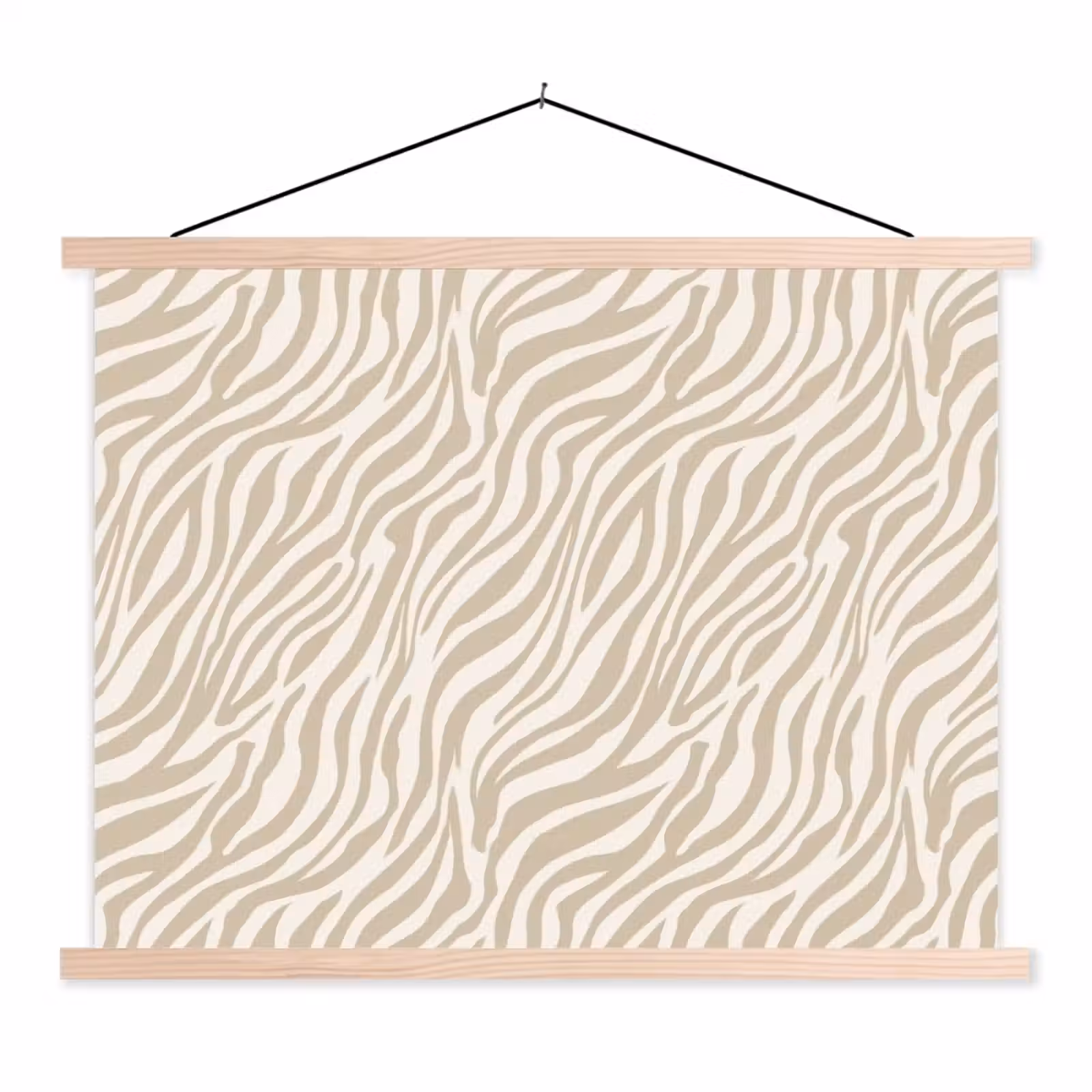 Schoolplaat - Zebra - Patroon - Beige — 1