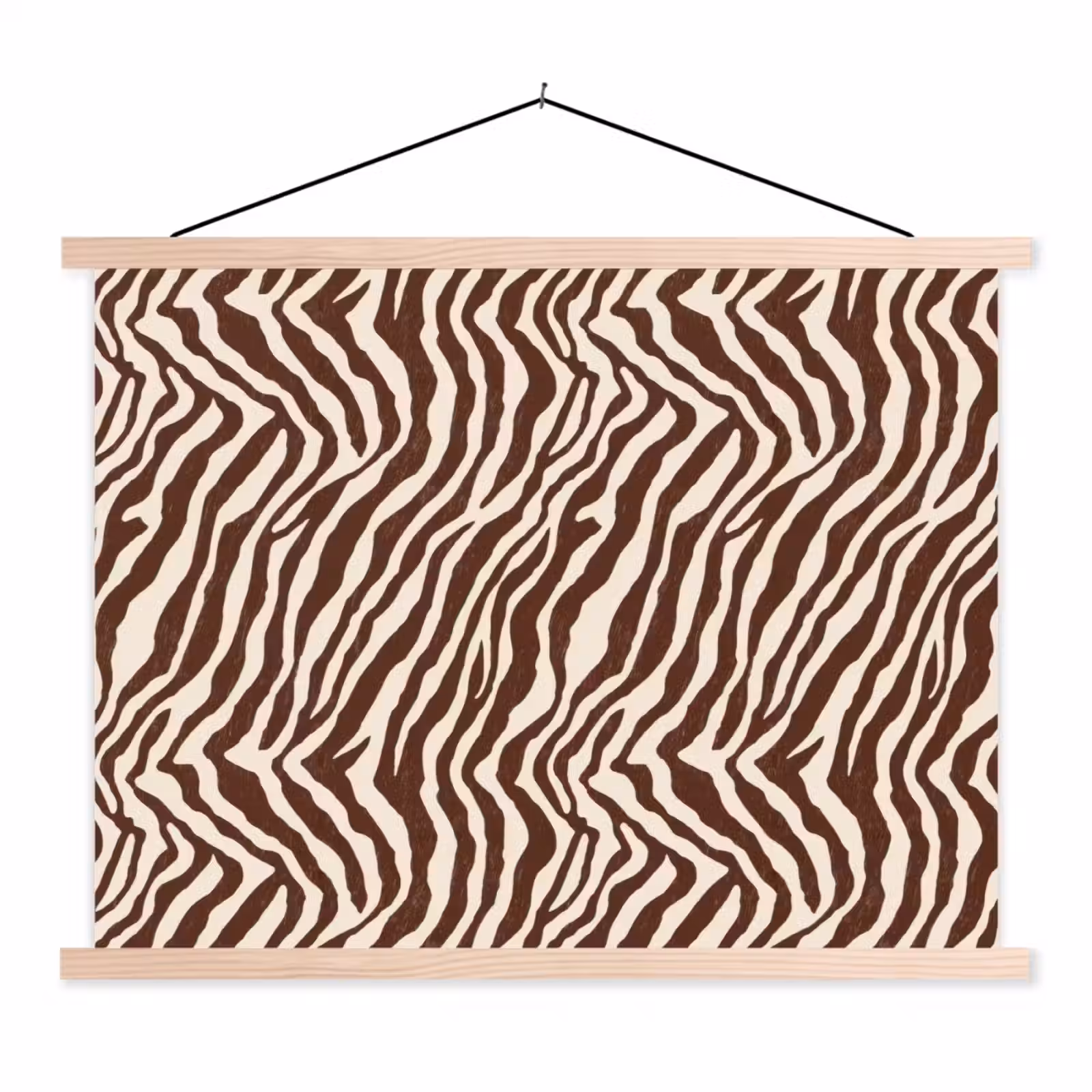 Schoolplaat - Zebra - Patroon - Zwart - Wit — 1