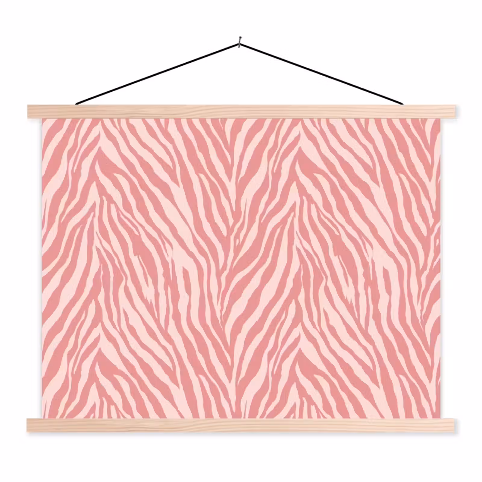 Schoolplaat - Zebra - Print - Roze — 1