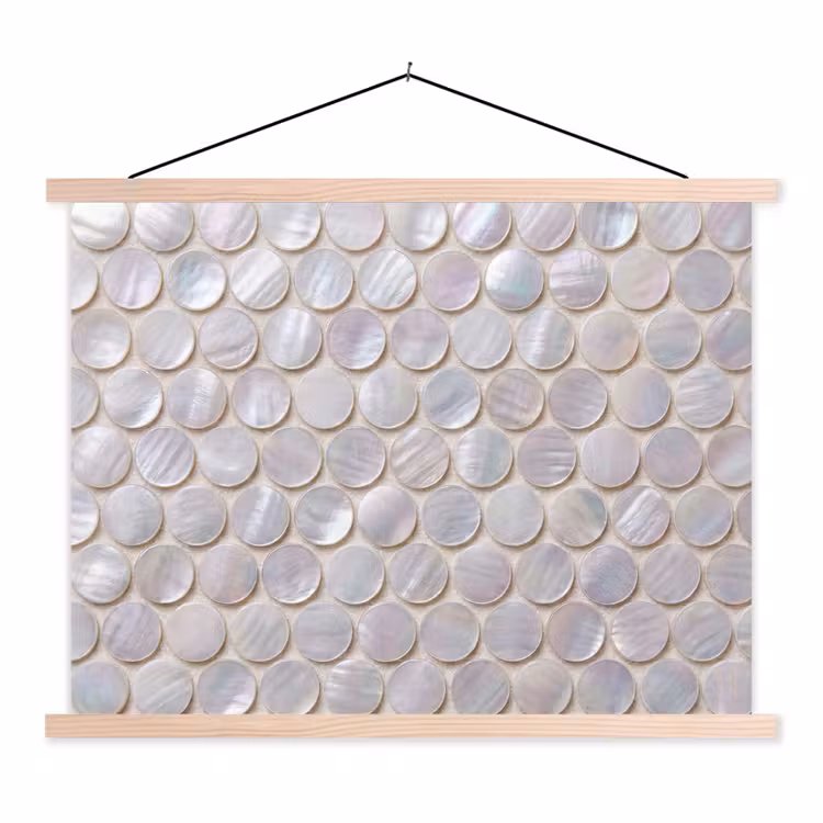 Schoolplaat - Patroon - Cirkels - Abstract - Modern - Wit — 1