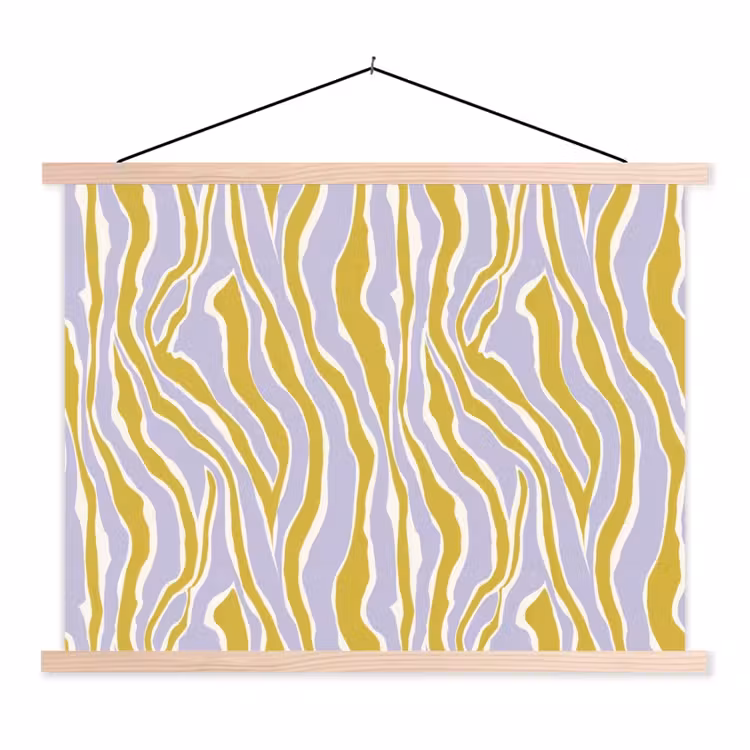 Schoolplaat - Zebra - Modern - Meerkleurig — 1