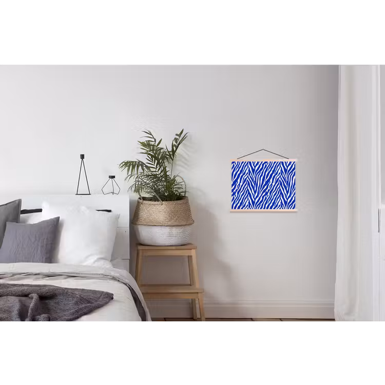 Schoolplaat - Zebra - Patroon - Kobalt - Blauw — 2