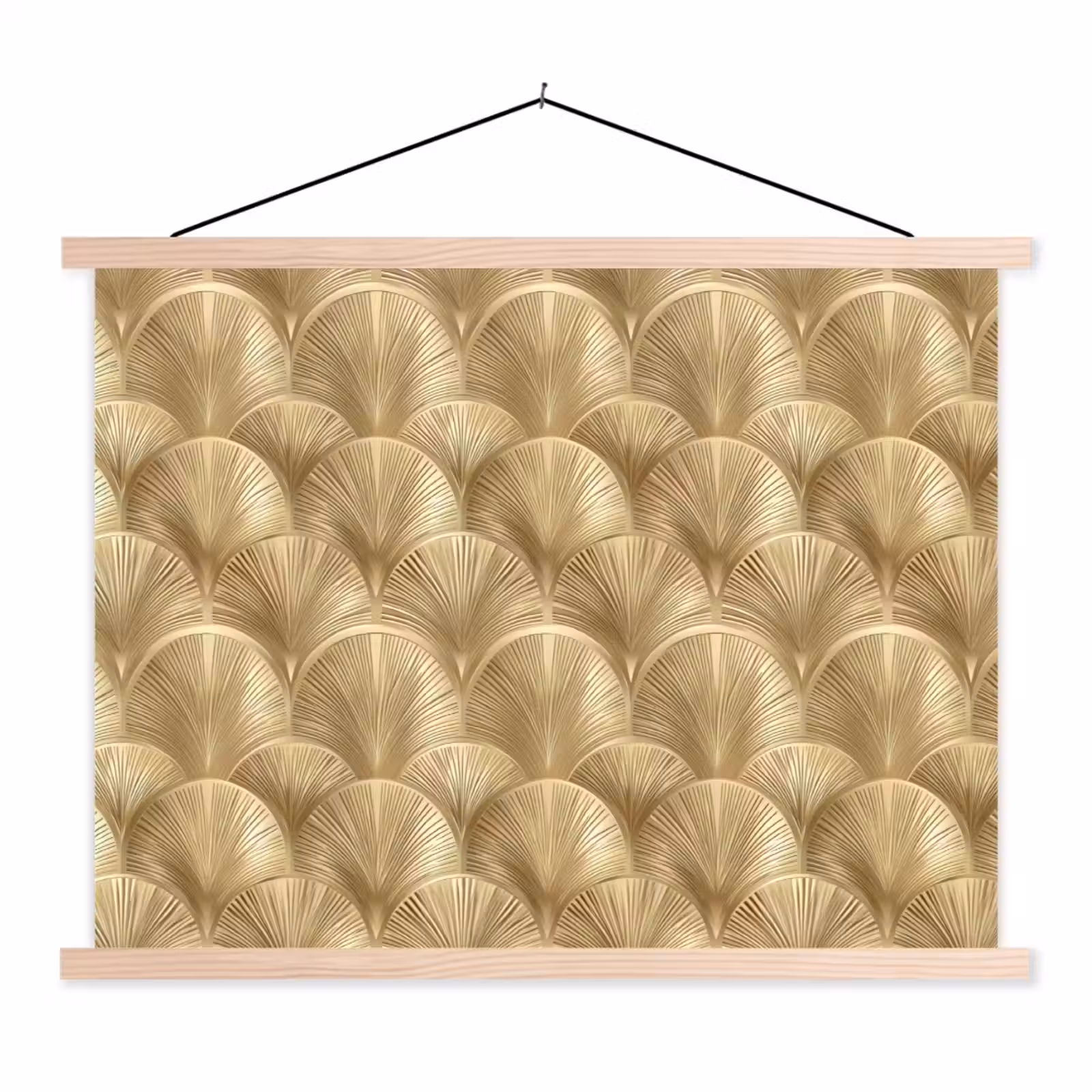 Schoolplaat - Patroon - Waaier - Goud — 1