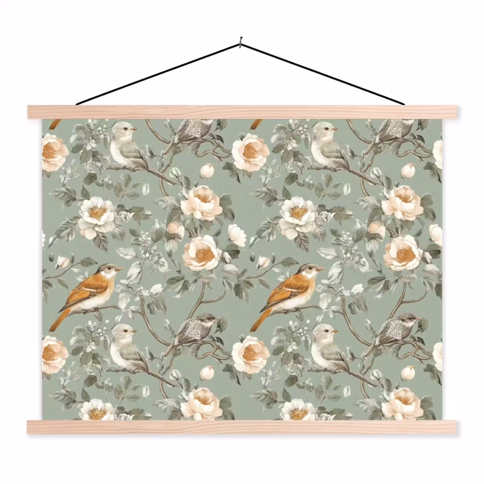 Schoolplaat - Roze - Vogels - Kleurrijk — 1
