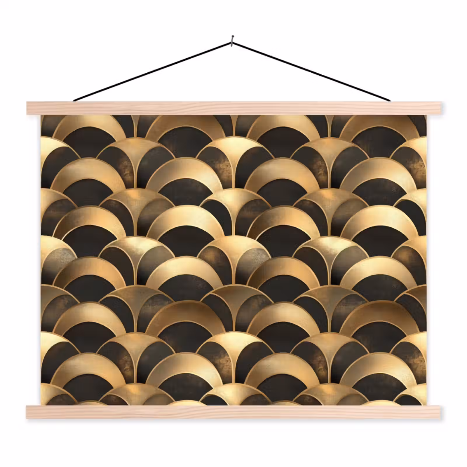 Schoolplaat - Schubben - Structuur - Goud — 1