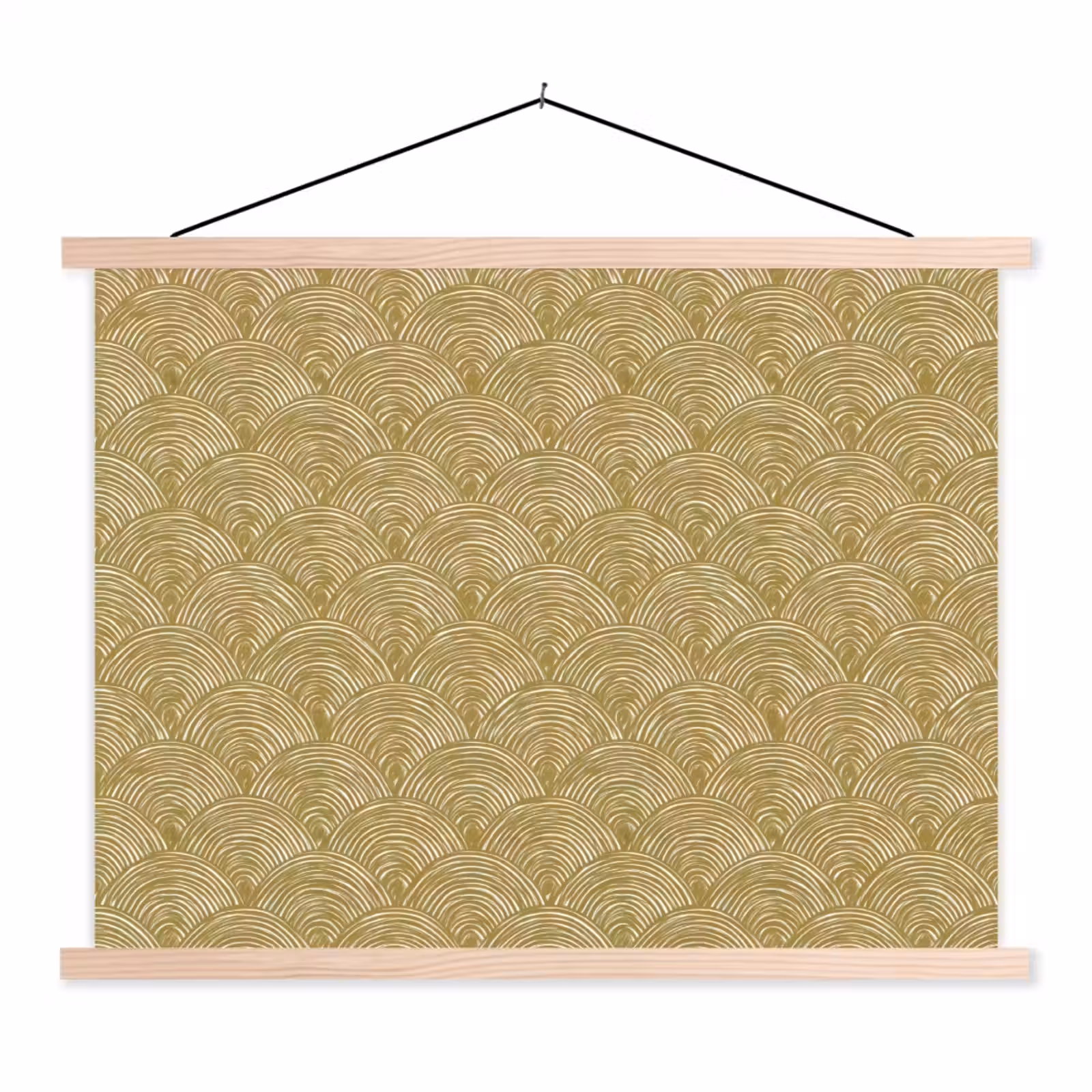 Schoolplaat - Waaier - Geometrisch - Groen — 1