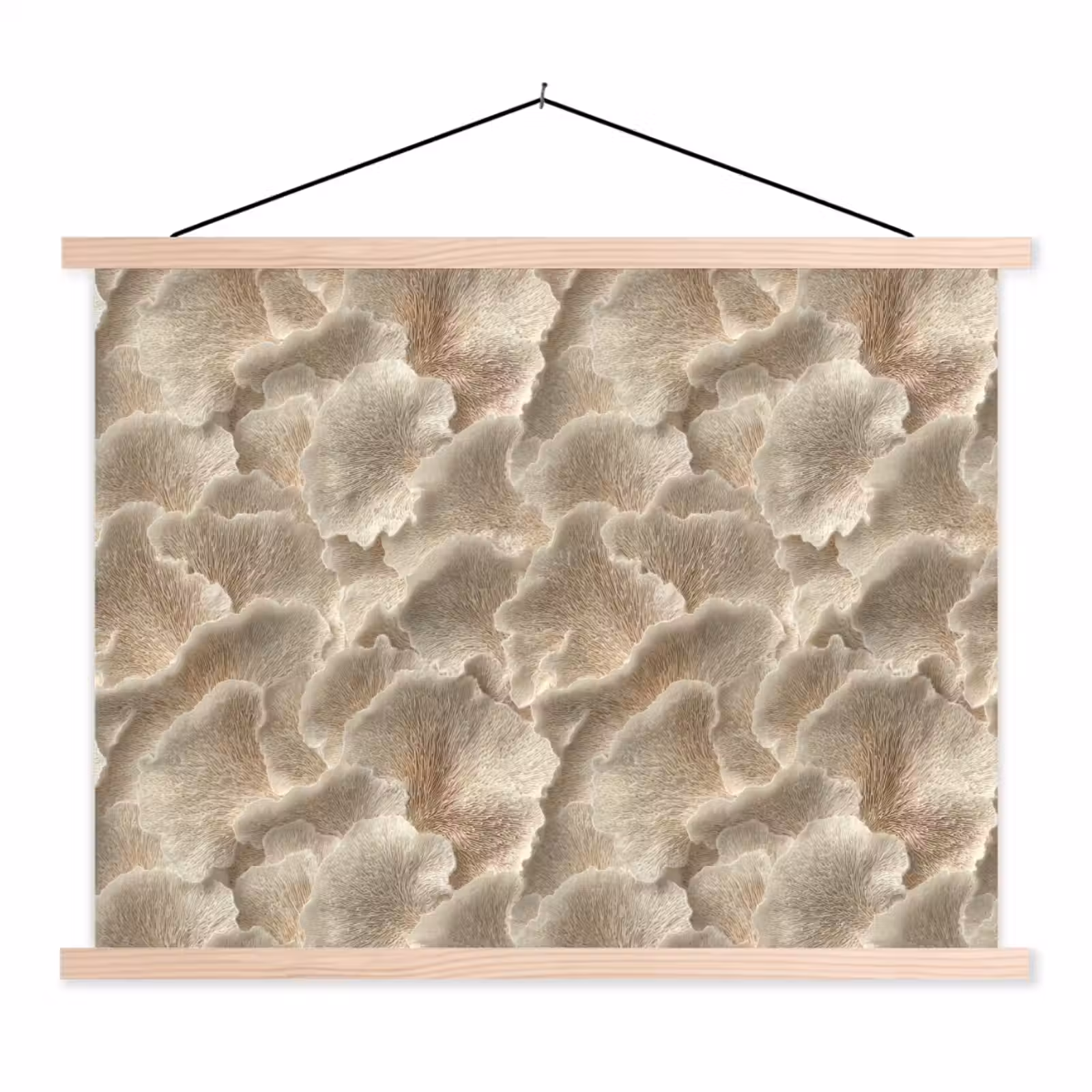 Schoolplaat - Waaierstructuren - Beige - Vezeltextuur — 1