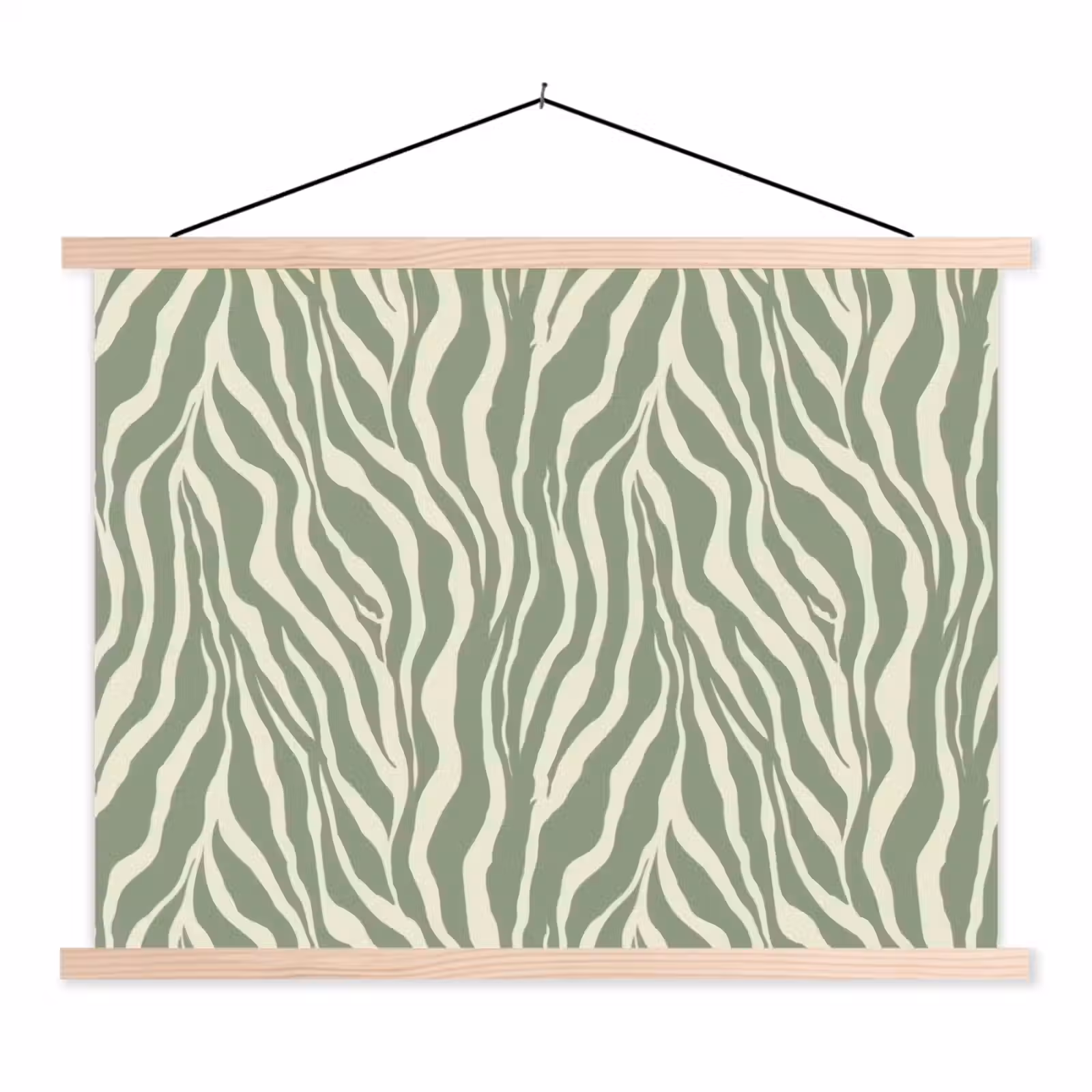 Schoolplaat - Zebra - Motief - Groen — 1