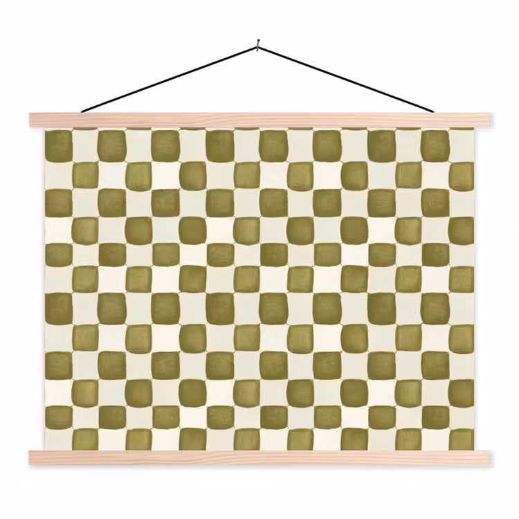 Schoolplaat - Schaak - Patroon - Groen — 1