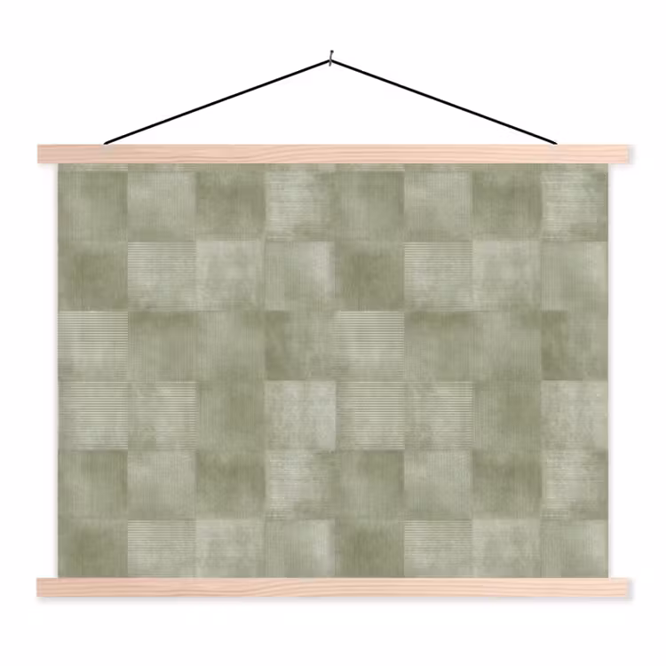 Schoolplaat - Vlakken - Rustiek - Groen — 1