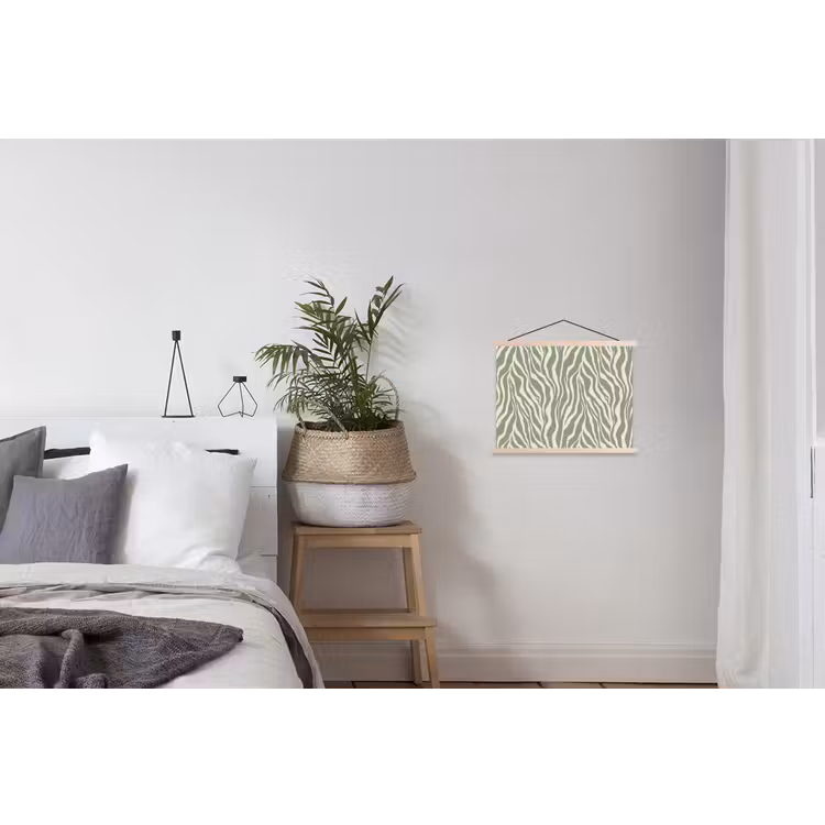 Schoolplaat - Zebra - Motief - Groen — 2