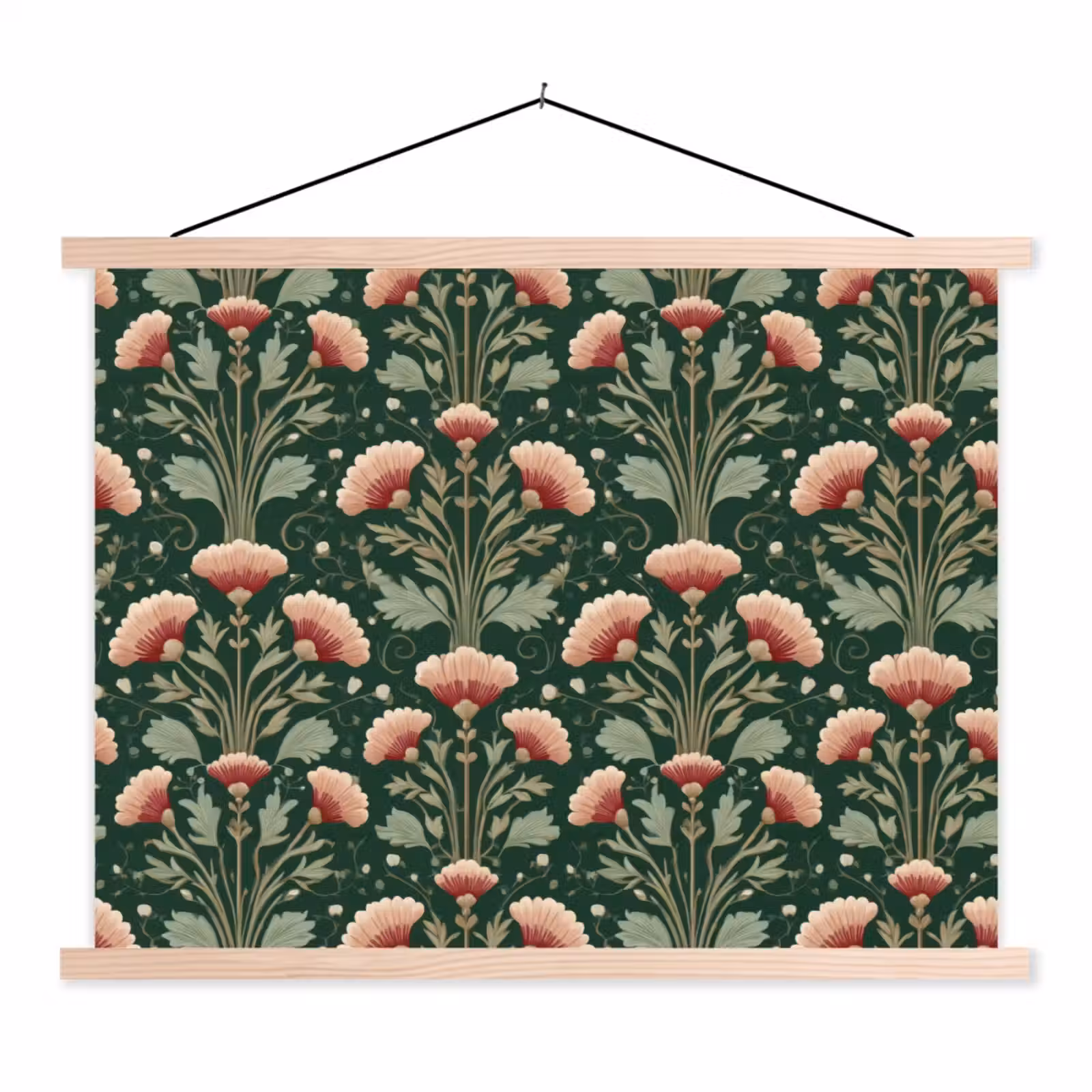 Schoolplaat - Patroon - Botanisch - Kleurrijk — 1