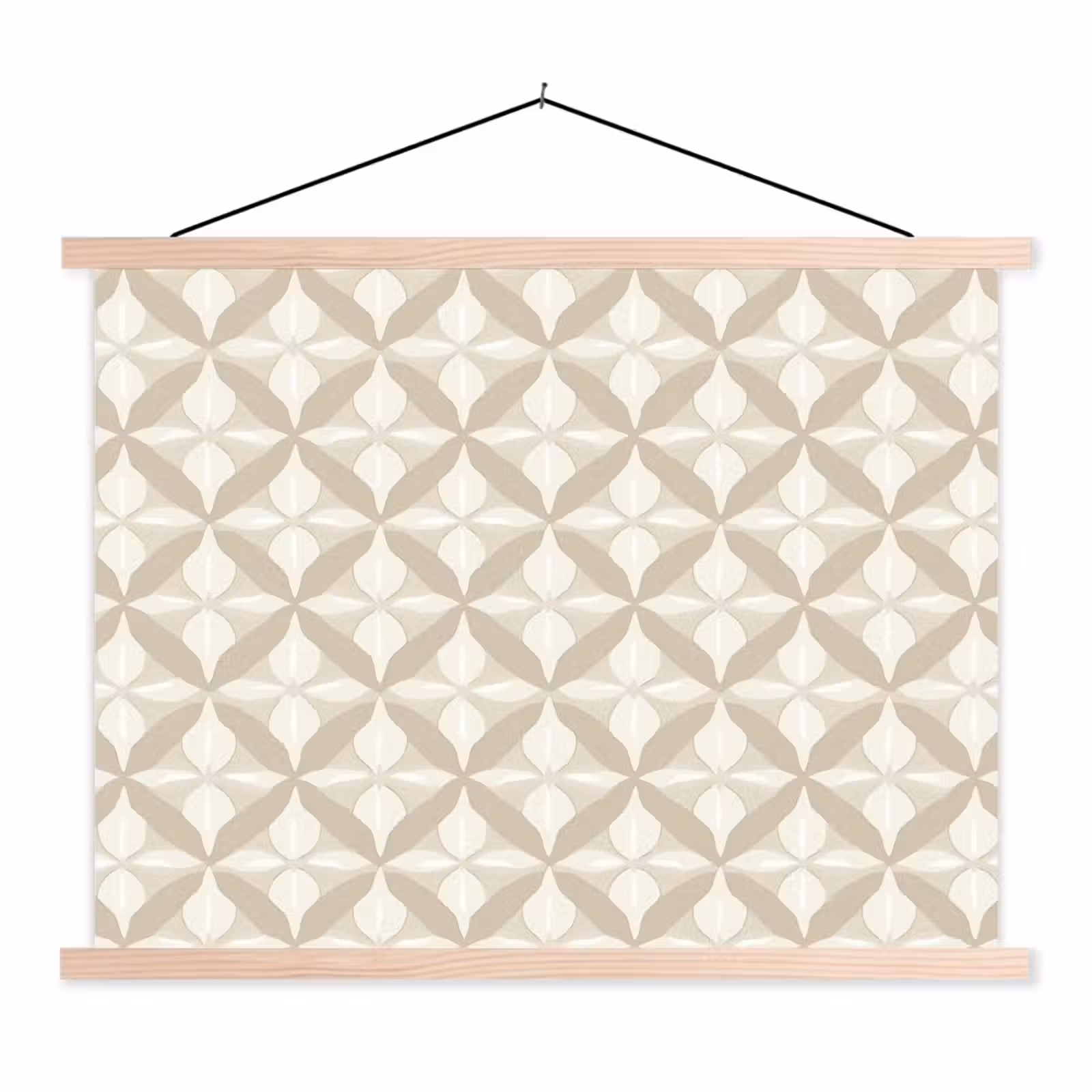 Schoolplaat - Patroon - Klassiek - Beige — 1