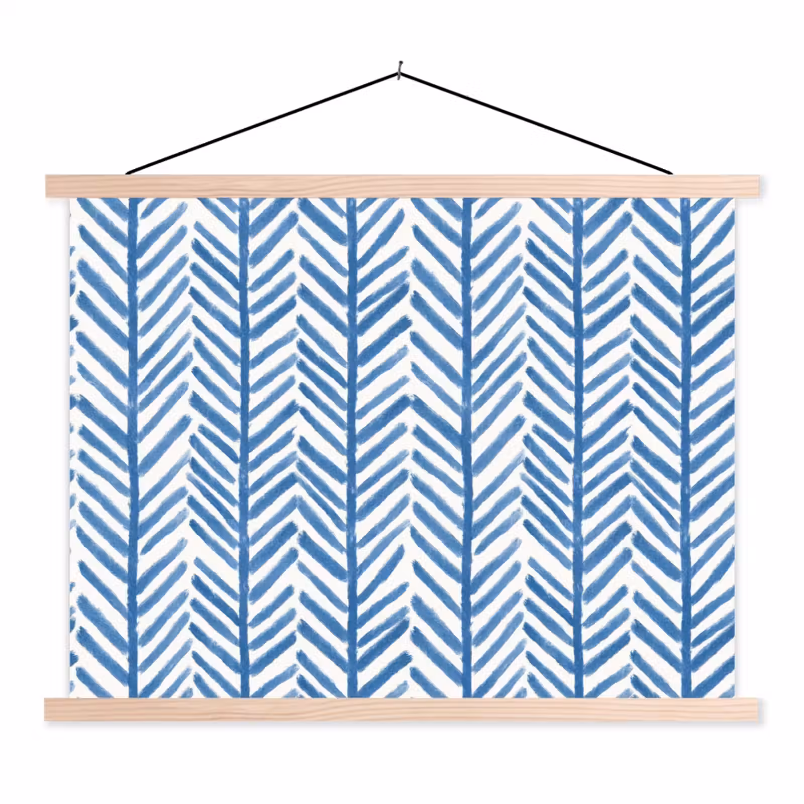 Schoolplaat - Patroon - Streep - Blauw — 1