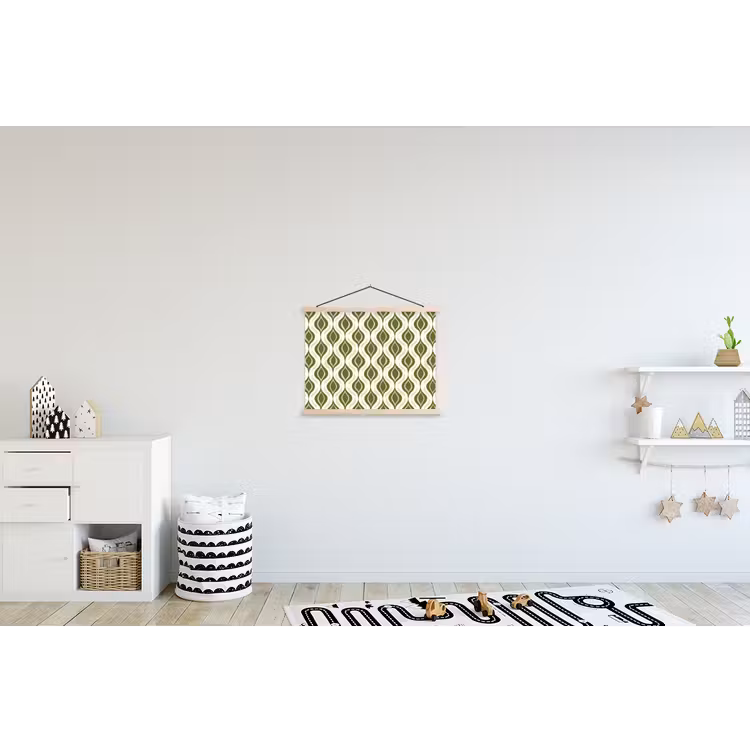 Schoolplaat - Patroon - Retro - Groen — 3