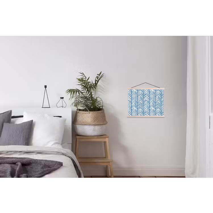 Schoolplaat - Patroon - Streep - Blauw — 2