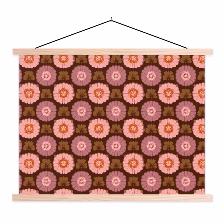 Schoolplaat - Retro - Madelief - Roze — 1