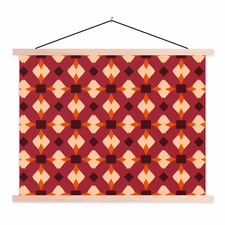 Schoolplaat - Retro - Patroon - Kleurrijk — 1