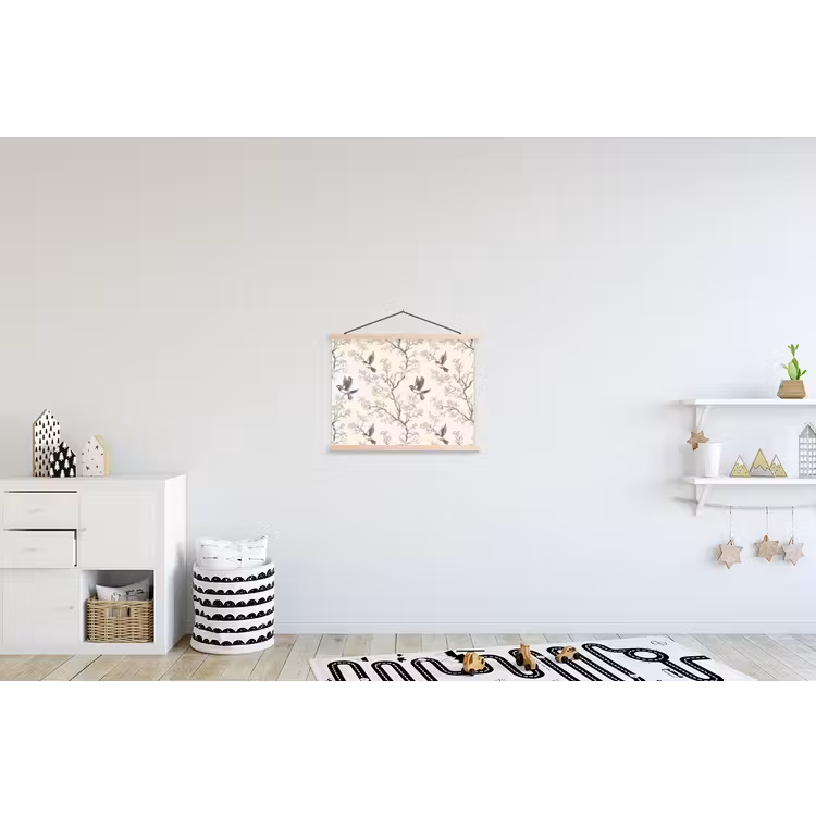 Schoolplaat - Takken - Vogels - Beige — 3