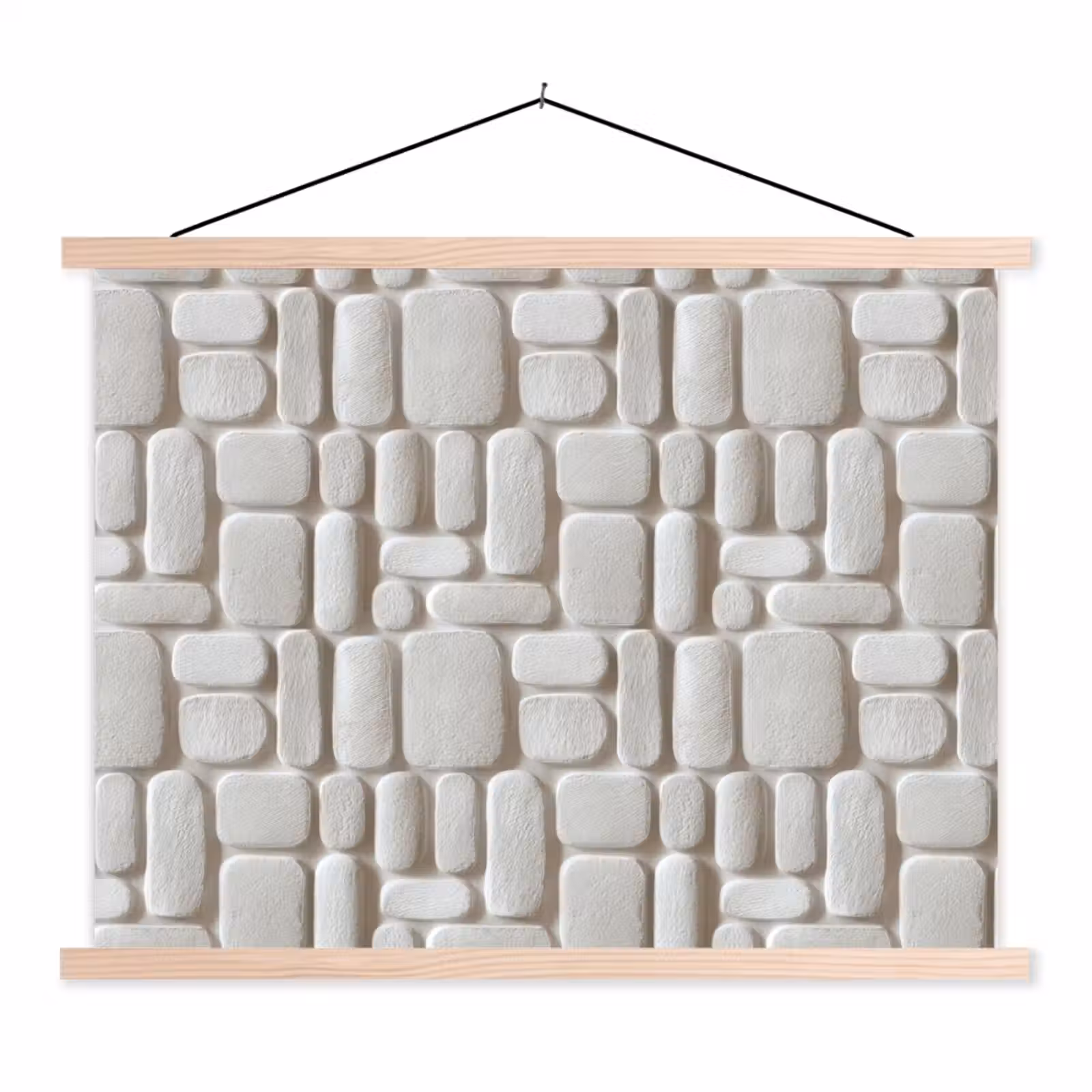 Schoolplaat - Reliëf - Structuur - Wit — 1