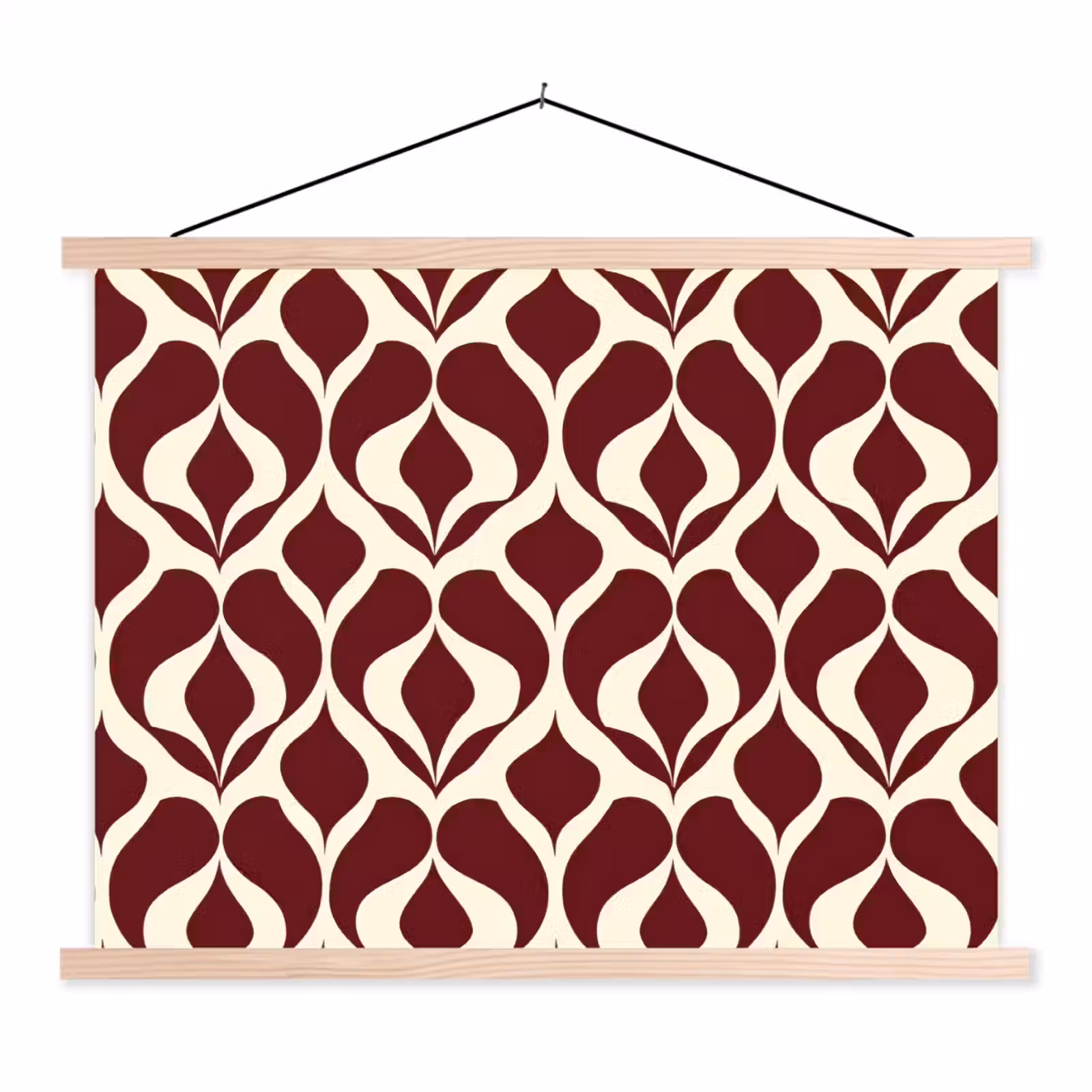 Schoolplaat - Rood - Druppelpatroon - Grafisch — 1