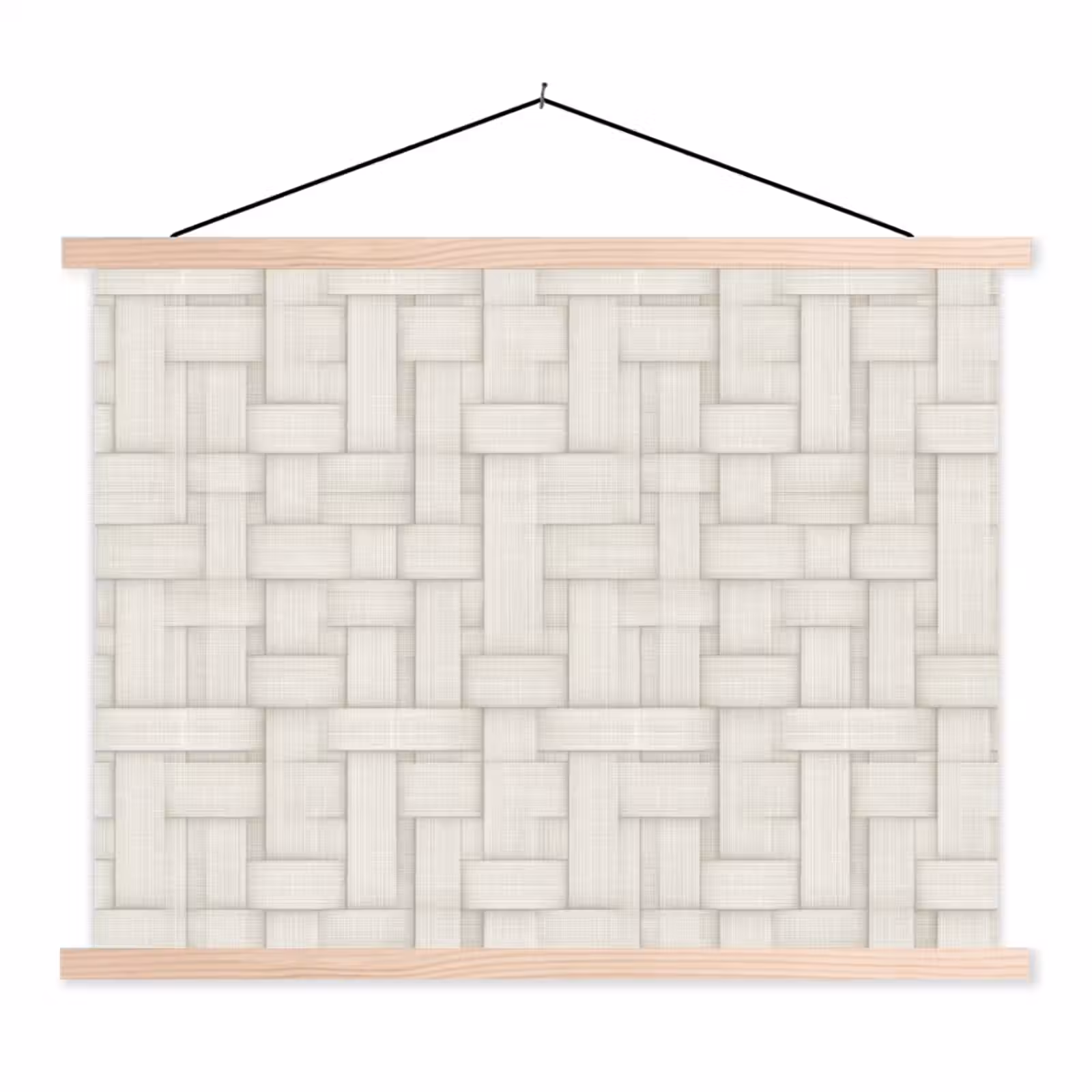 Schoolplaat - Vlechtwerk - Banen - Beige — 1