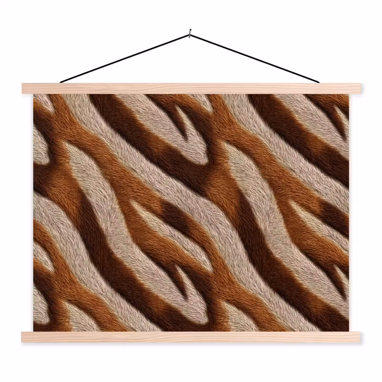 Schoolplaat - Zebra - Bruin - Patroon — 1