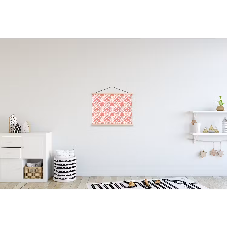 Schoolplaat - Roze - Bloemenmotief - Wit - Modern — 3
