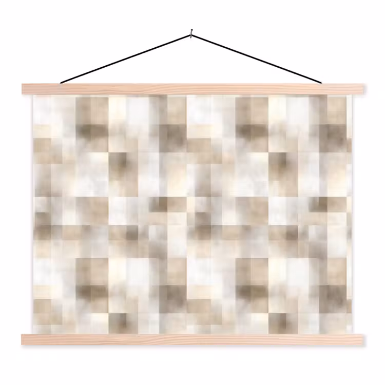 Schoolplaat - Textuur - Linnen - Beige — 1