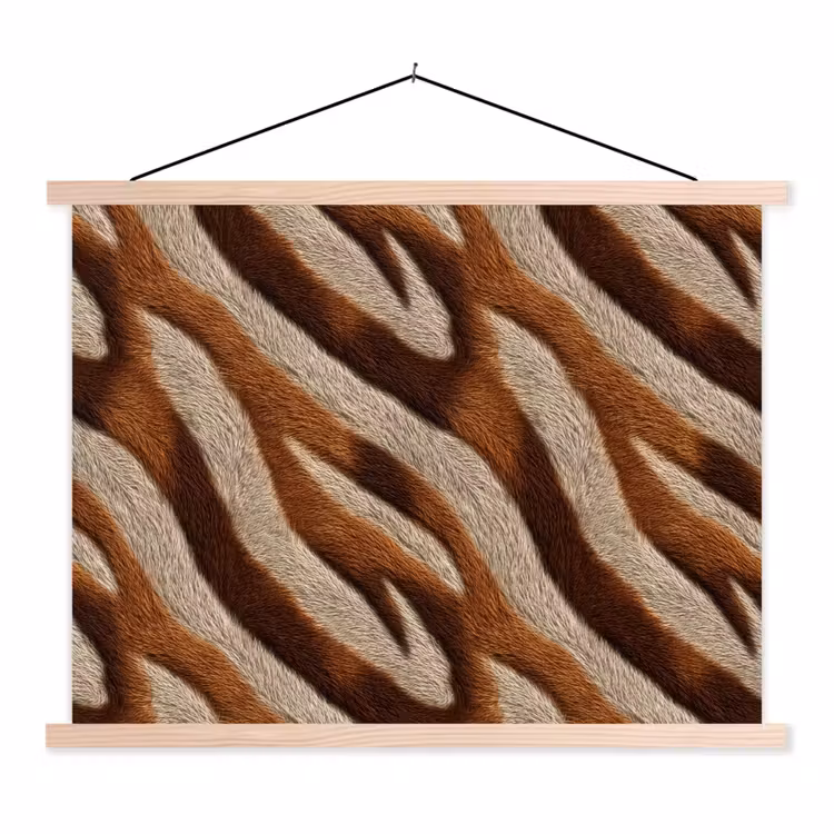 Schoolplaat - Zebra - Bruin - Patroon — 1