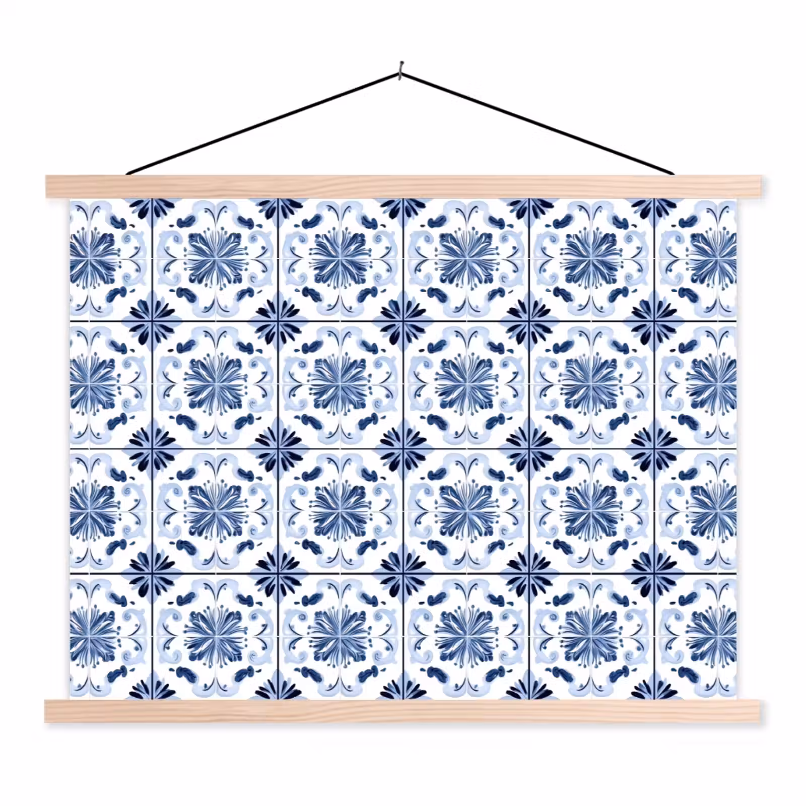 Schoolplaat - Patroon - Tegel - Blauw — 1