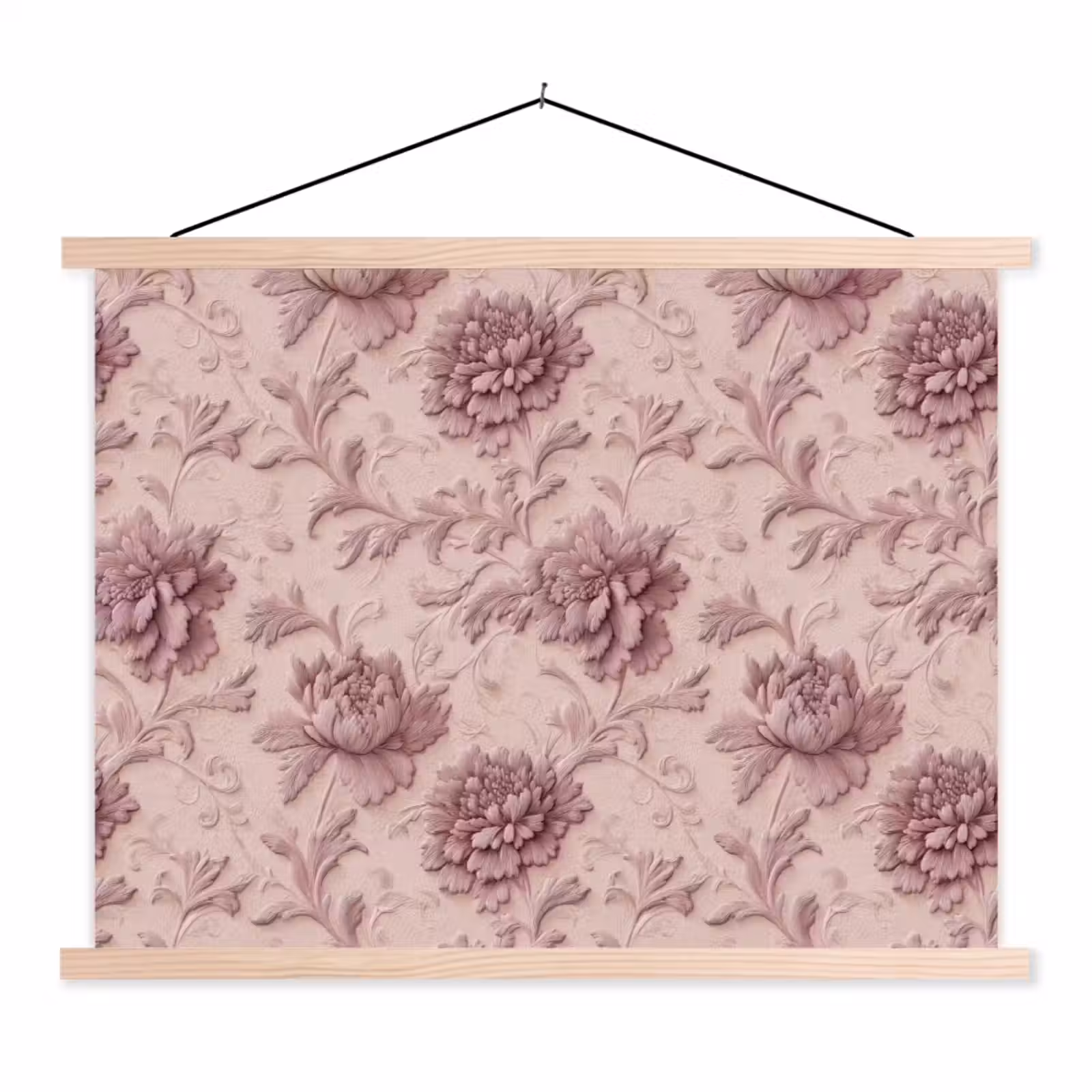 Schoolplaat - Reliëf - Pioenrozen - Roze — 1