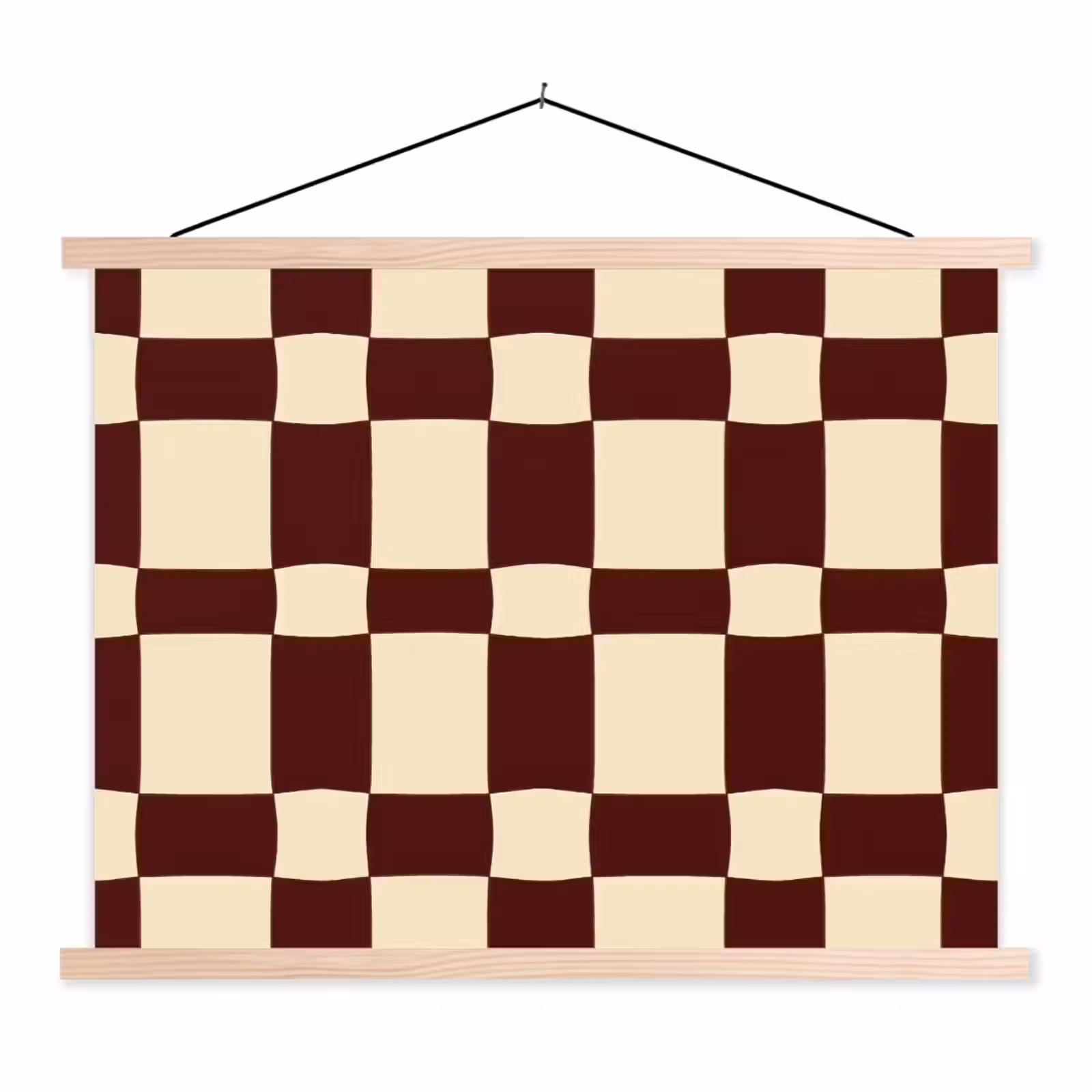 Schoolplaat - Retro - Patroon - Bruin — 1