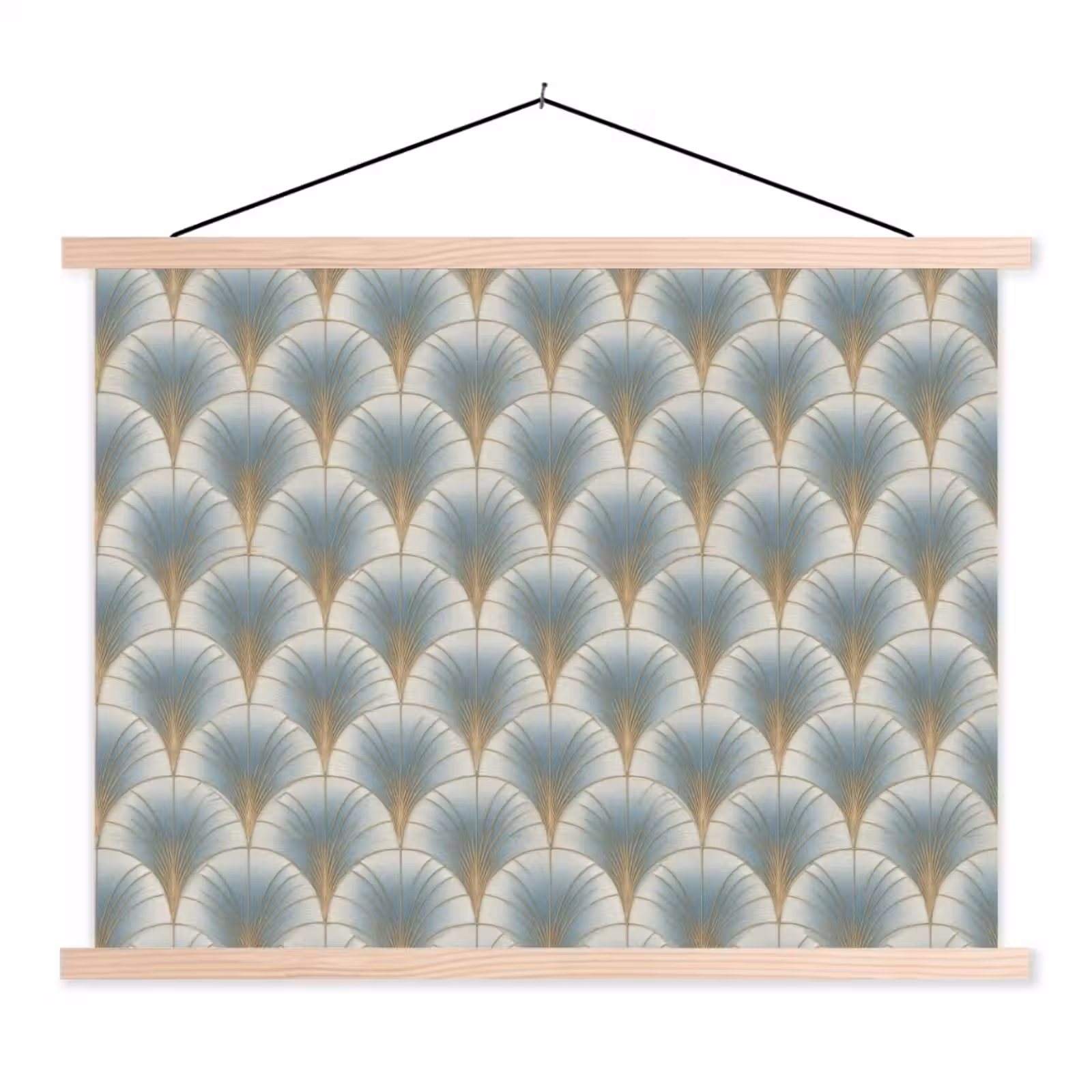 Schoolplaat - Waaier - Klassiek - Blauw — 1