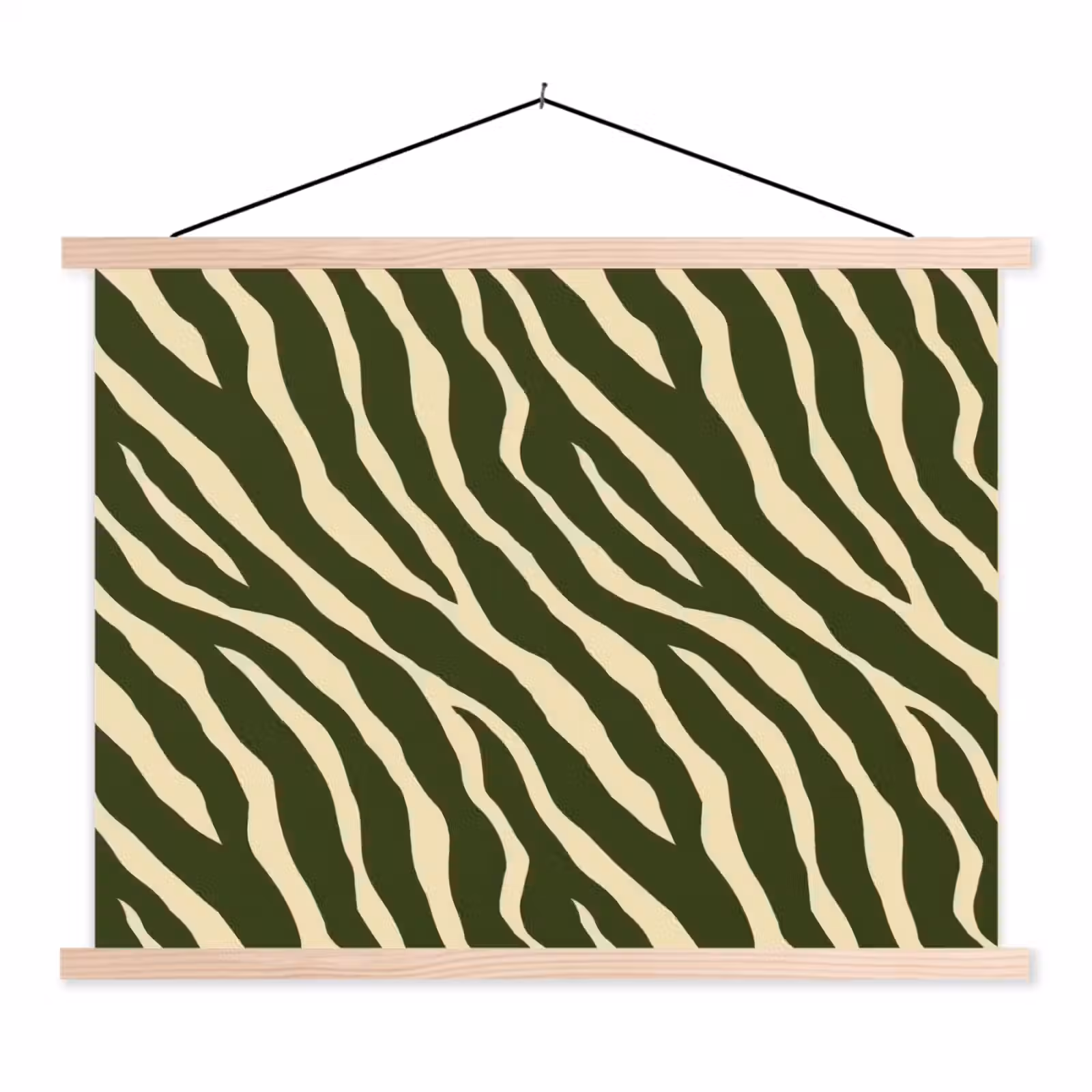 Schoolplaat - Zebra - Patroon - Groen — 1