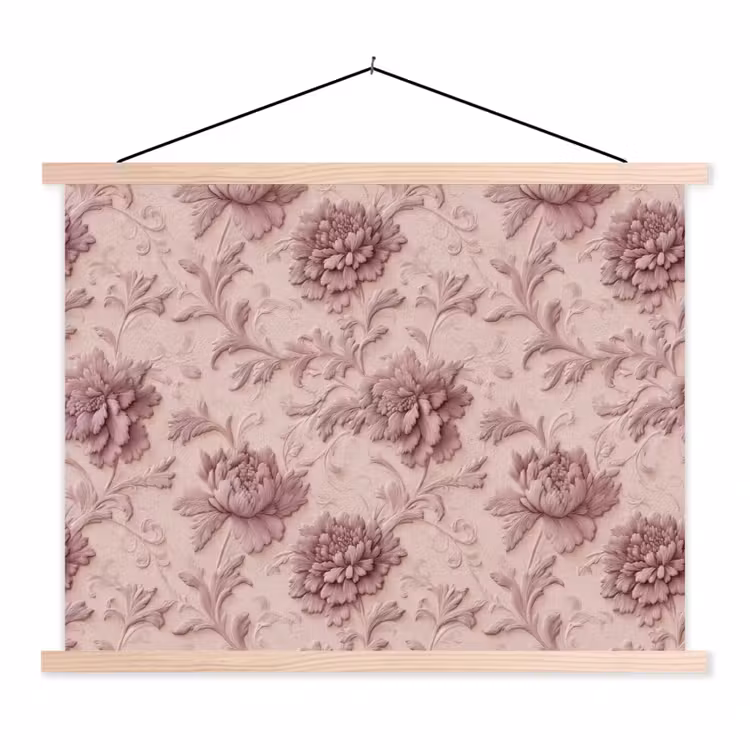 Schoolplaat - Reliëf - Pioenrozen - Roze — 1