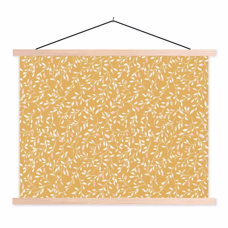Schoolplaat - Takjes - Patroon - Oker — 1