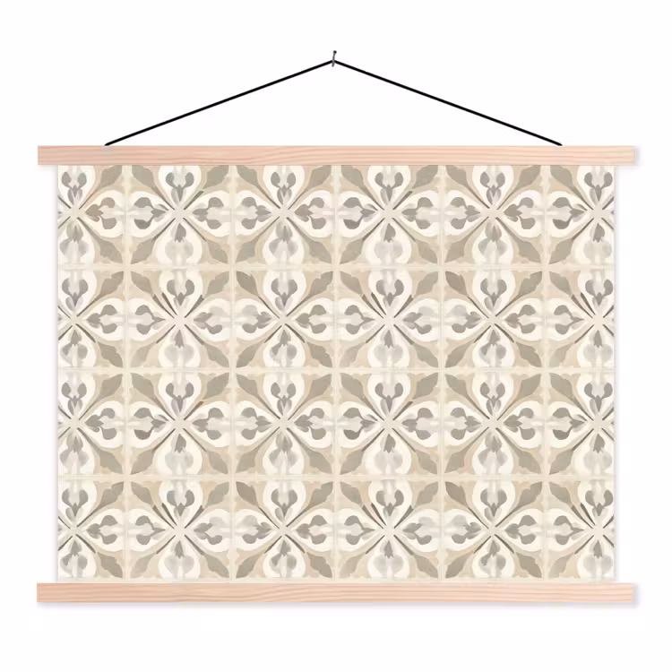 Schoolplaat - Tegel - Motief - Beige — 1