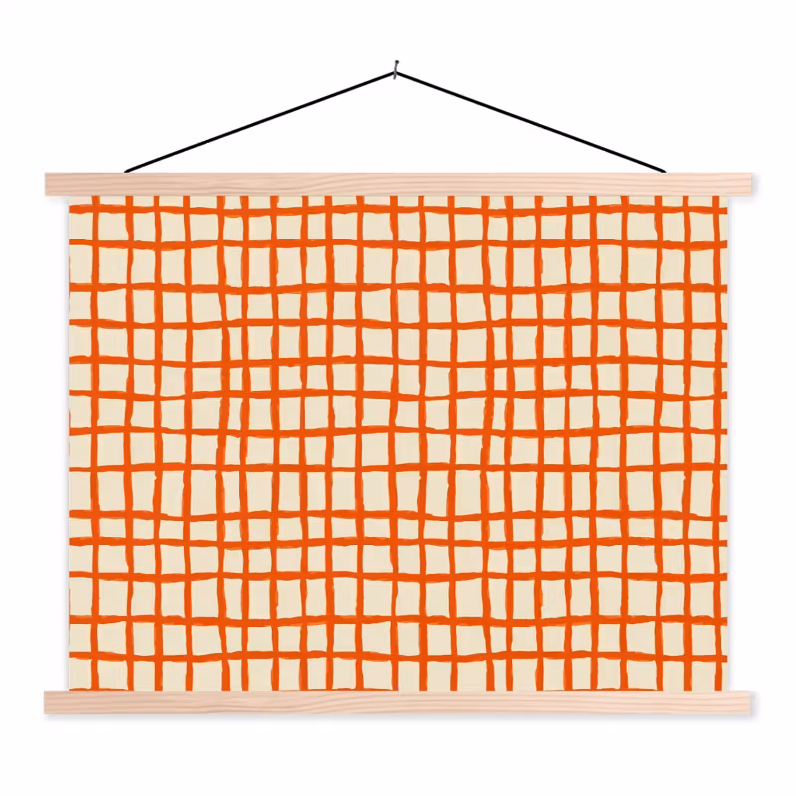 Schoolplaat - Patroon - Lijnen - Oranje — 1