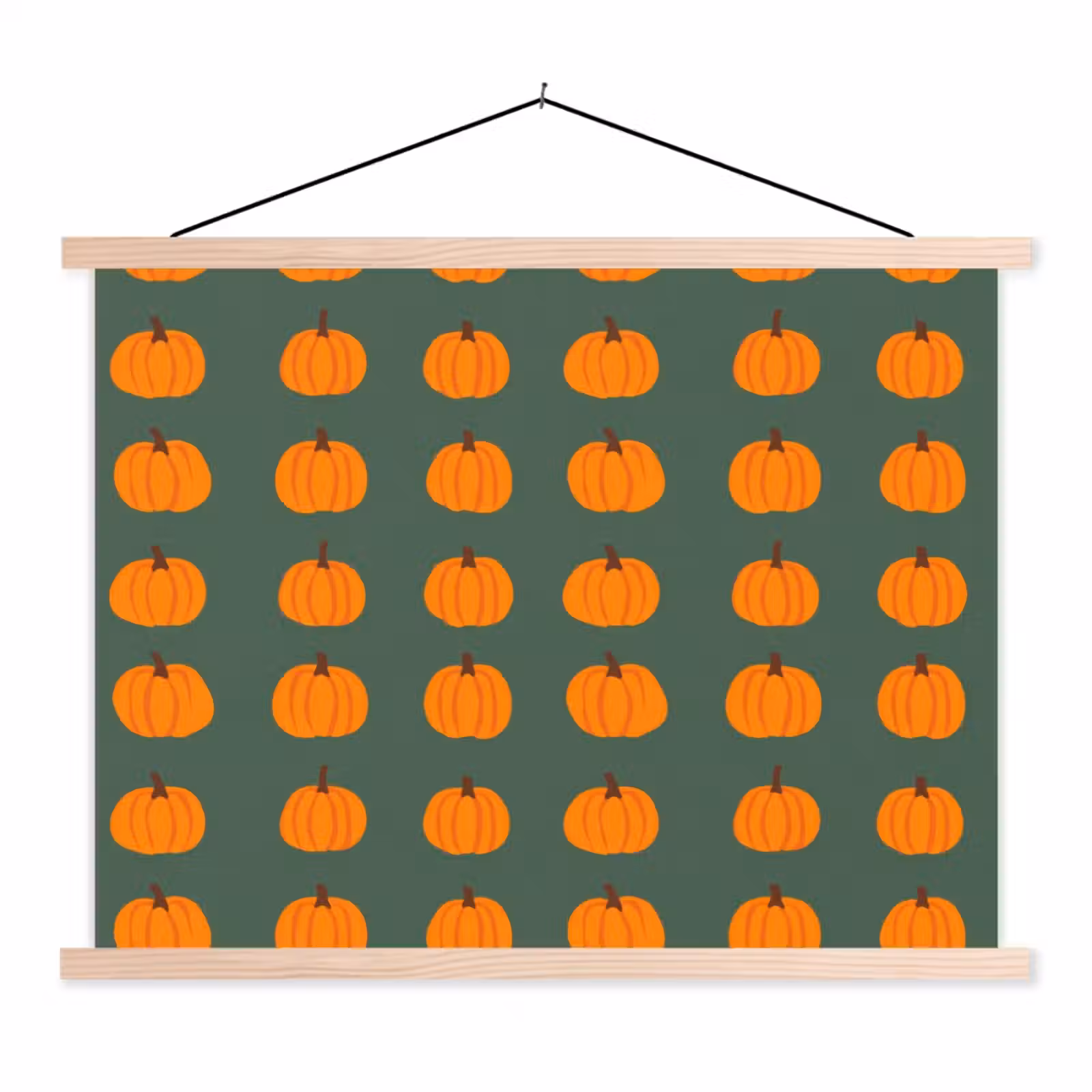 Schoolplaat - Pompoen - Patroon - Oranje — 1