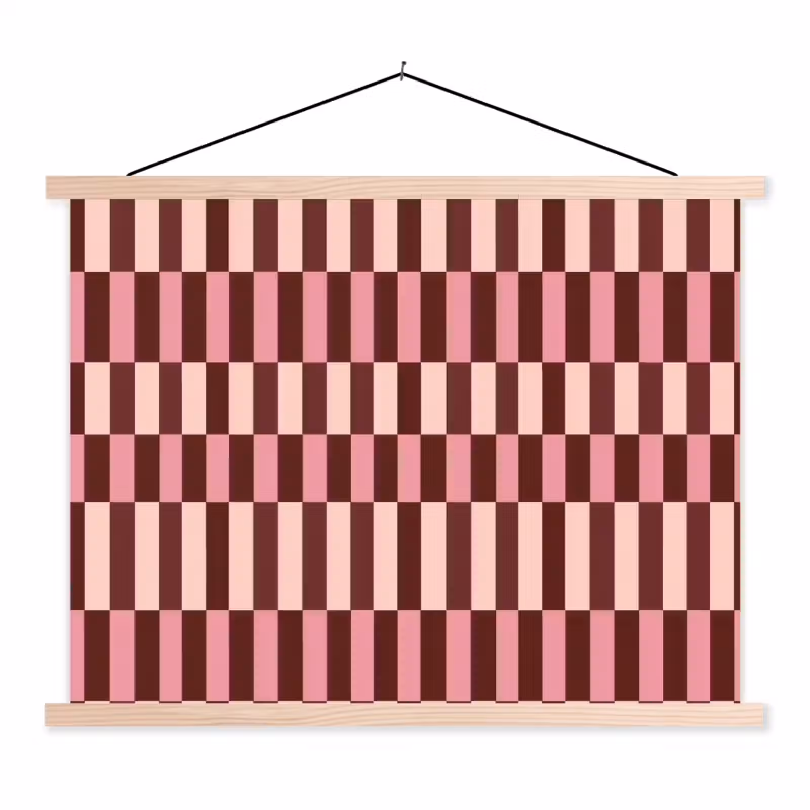 Schoolplaat - Roze - Rood - Blokjes — 1