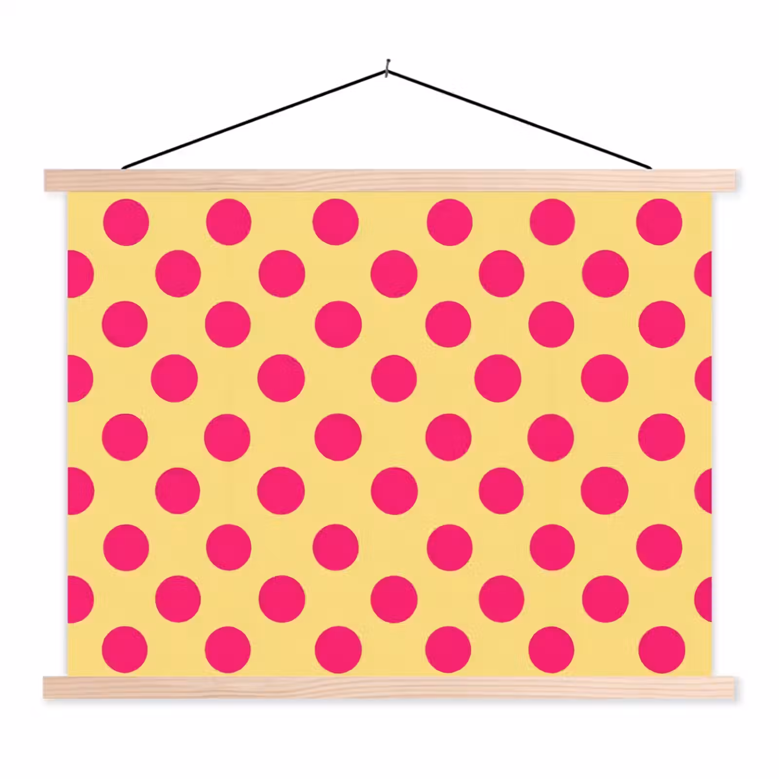 Schoolplaat - Roze - Stippen - Geel — 1