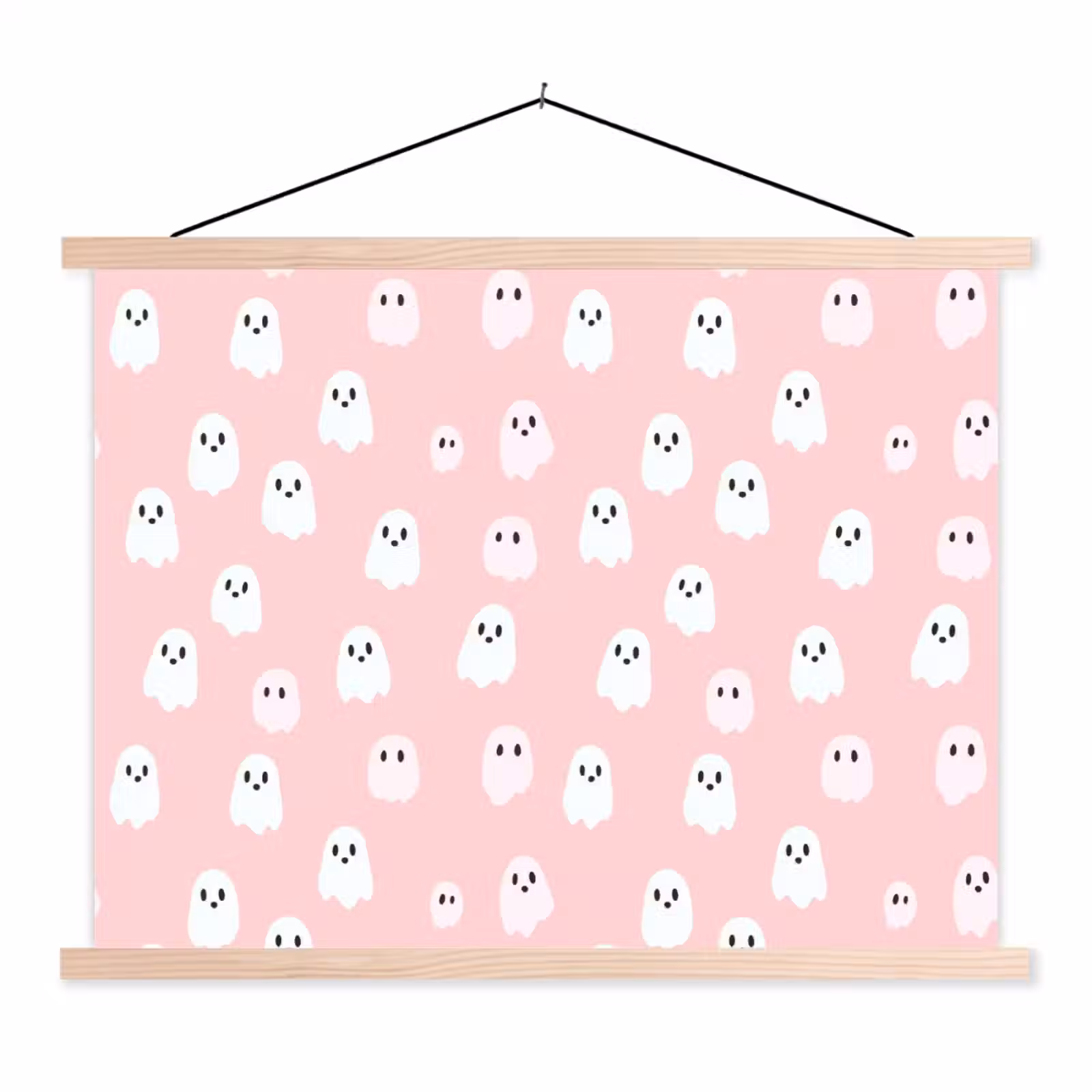 Schoolplaat - Spookjes - Patroon - Roze — 1