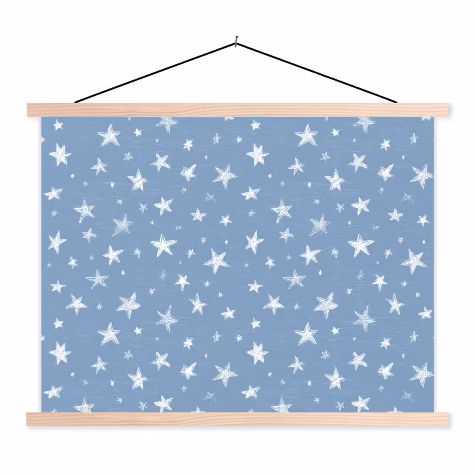 Schoolplaat - Sterretjes - Patroon - Blauw — 1