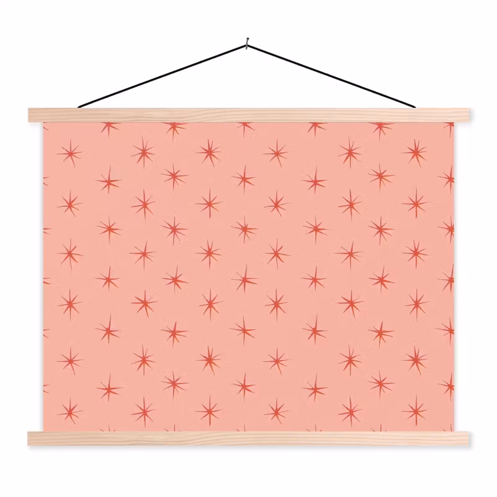 Schoolplaat - Sterretjes - Patroon - Oranje — 1